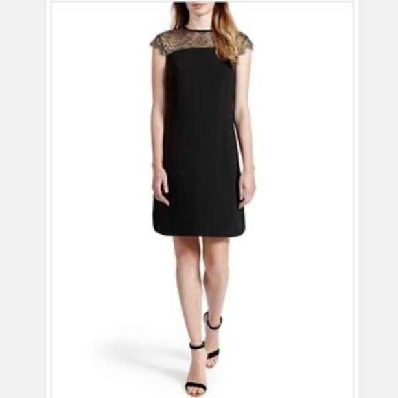 ✨NWT! Ted Baker LORENNE Lace Tunic Black Lace Dress - Picture 2 of 11